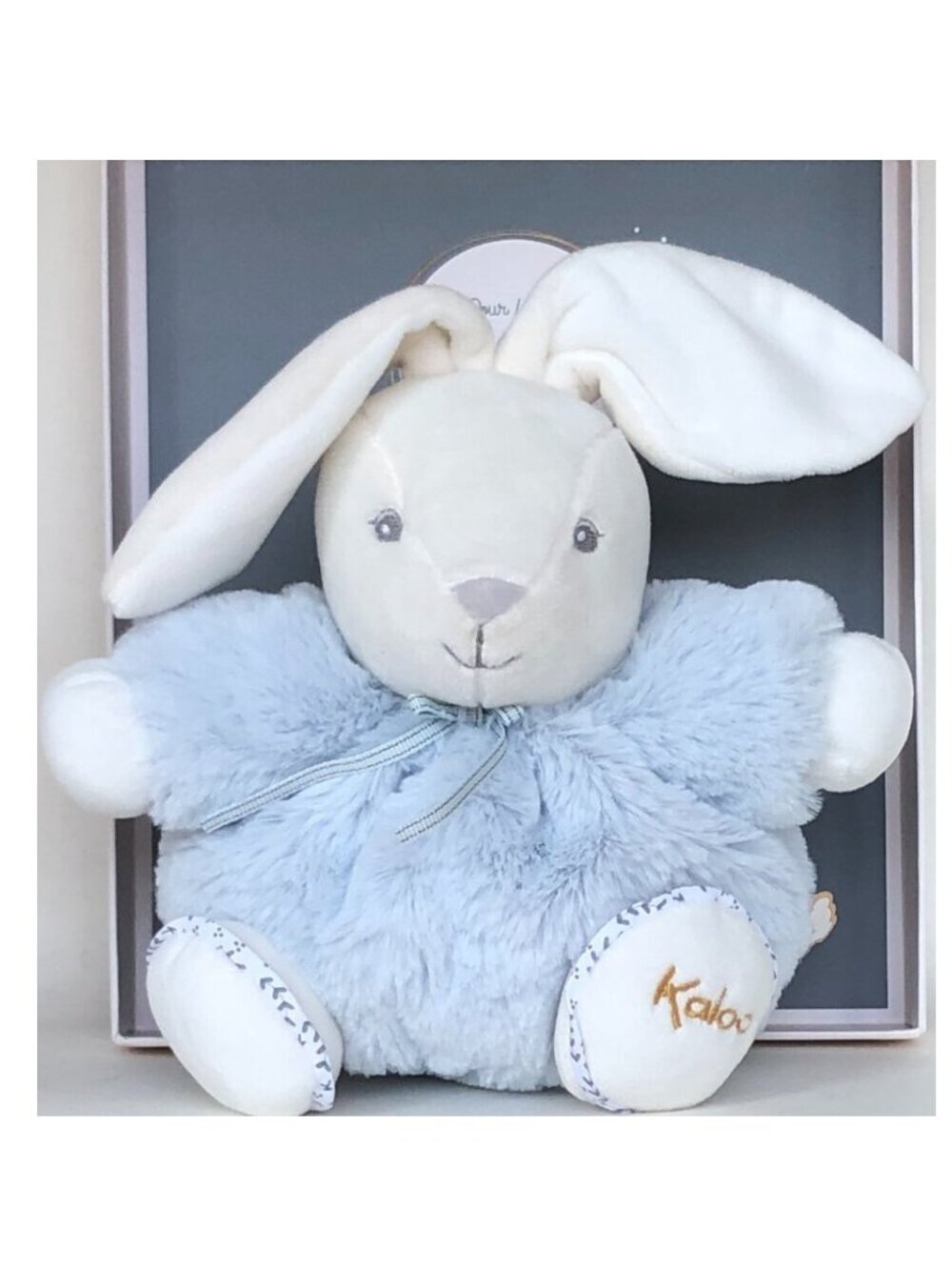 Kaloo Plush Blue Rabbit  Soft Plush Animal for Baby w/ For 0+ New In Gift Box
